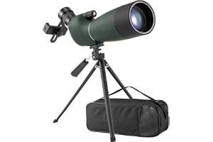 Kikarsikte med stativ och telefonadapter, HD 25–75 x 70 mm kikarsikte IP67 vattentätt dimfri BAK4 FMC 22 mm okulär lins för fågelskådning, målskytte, jakt, djurliv och landskap