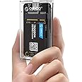 ORICO 5 Gbit/s USB 3.0 mSATA SSD Enclosure, Tool-Free Transparent External mSATA 3050 SSD Adapter with USB C to C Cable, 2 TB Max