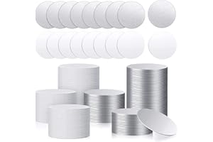 Niejgay Sublimation Aufkleber Set, Rund, LüNette, AnhäNger, Tablett, Blech, Sublimation Scheiben (50 StüCk)