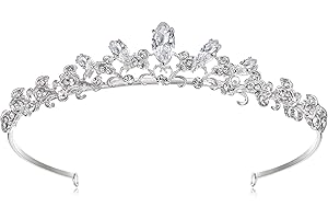 ‎EVER FAITH EVER FAITH Prinzessin Diadem Hochzeit Tiara Crown österreichischen Kristall elegant Haarschmuck Haarband für Quinceanera Prom Geburtstag Hochzeit