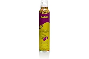 GASMIS Olivenöl Spray, Italienisches Natives Olivenöl Extra, Kaltextrahiert - 200 ml - 1 Flasche - Non-Stick, Trennspray, Antihaftspray