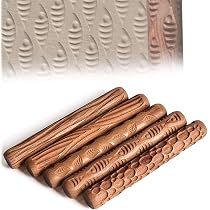 TAODAN 10 Stück Ton-Führungsleisten Set – 5 Größen (0,3-1,2 Cm), Holz-Nudelhölzer Für Töpfern