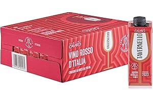 Tavernello Classico Vino Rosso d'Italia, Vino Equilibrato e Profumato, 11% Vol, Confezione con 48 Brik da 250 ml