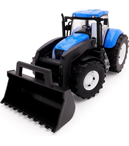 Dantoy – Tracteur Enfant Avec Chargeur Frontal – Fabriqué Au Danemark – Jouet Robuste