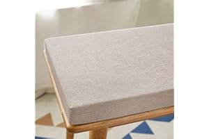 BANGDON Outdoor Garden Bench Cushion 100/120/150cm,non-slip Bench Cushions 2 3 Seater,Indoor Outdoor Bench Seat Cushion for Dining Home Swing (Beige,100X40X3CM)