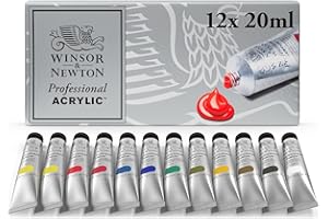 WINSOR & NEWTON Professional Acrylic - 12 Tubi Da 20 ml