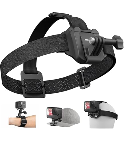 Fascia Elastica Per Testa Per GoPro Hero 2/3/3+/4 - Supporto Per Action Cam - ESM-123
