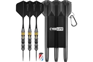 CyeeLife Flechette Pointe Acier avec 24g avec Boîte de manutention