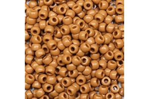 Tibaoffy Perles de café artisanales de 6 x 9 mm, environ 1 000 pièces au total