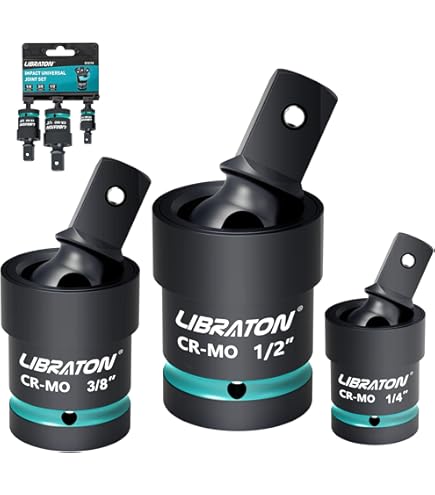 Confezione Da 3 Adattatori Per Bussole A Impatto, Set Di Giunti Universali Girevoli A 360 Gradi Per Forare~p126521447 - Foto 8