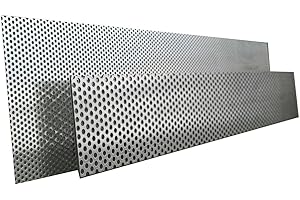 SCHLÖGEL 1mmEdelstahl Lochblech Rv 3-5, Fenstergitter Edelstahl, VA Lochblech Zuschnitte eins. Folie 700x1500