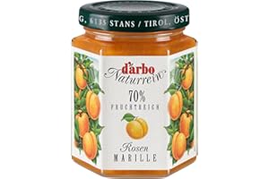 ‎DARBO Darbo Fruchtreich Marillen (Aprikosen) Fruchtaufstrich, 6er Pack (6 x 200 g) Glas
