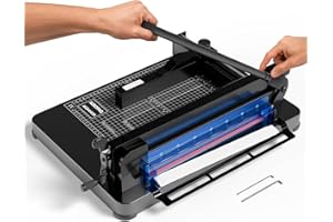 ACROPAQ Massicot Professionnel A4 - Guillotine pour 400 Feuilles, Avec grille d'alignement pour une coupe précise - Massicot guillotine, Massicot papier
