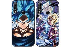 EOUINE 2 Piezas Funda para Huawei P30 Lite/P30 Lite New Edition/Nova 4E 6.15'' con Cool Anime Cover, Antichoque Suave TPU Silicona Protectora Carcasa con Cómics Case para Huawei P30 Lite