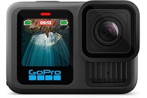 GoPro HERO13 Black - Waterproof Action Camera with 5.3K60 Video, 27MP Photo + Compatability with HB-Series Lenses