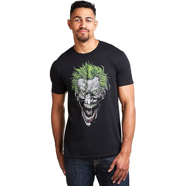 Liquid Blue T-shirt Joker Clown Pour Homme, Noir