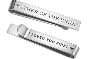 Gleamart Silver Tie Clip for Men Business Necktie Pinch Clip Personalised Tie Bar