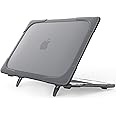 ProCase for MacBook Pro 13 Case 2019 2018 2017 2016 Release (A2159 A1989 A1706 A1708), Heavy Duty Slim Hard Shell Protective Cover with Kickstand -Grey
