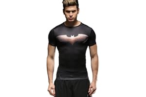 Cody Lundin® T-Shirt/Fitness-/Kompressionsshirt für Herren, Rundhals, Kurzarm, Motiv: Superhelden