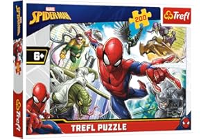 TREFL Puzzle 200 Urodzony bohater, Un Héros Né Marvel Spiderman