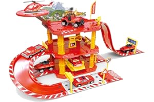 Brigamo Pista da corsa con parcheggio con macchinina ed elicottero