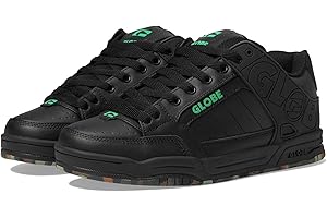 GLOBE Scarpe da Skate Uomo - Scarpa Professionale per Skateboard Tilt - Black/Green/Mosaic