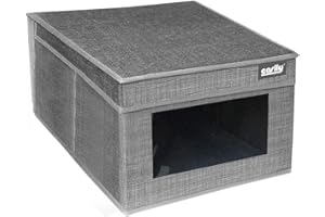 VETRINE INRETE Vetrineinrete® Scatola portadocumenti di archiviazione da ufficio organizer per archivio documenti contenitore box beige o grigio 69690 (Grigio, 25x35x16 cm) A38