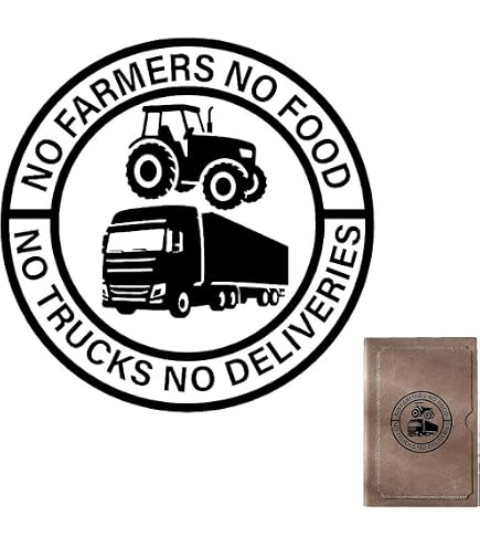 Autoaufkleber No Farmers No Food - Wasserfester Vinyl Sticker Für Auto, LKW, Stoßstange & Wand