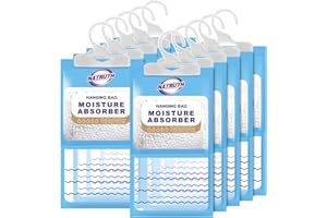 NATRUTH 10 Packs*259G(2.6KG) Moisture Absorber for Wardrobe Fragrance Free，Dehumidifiers Eliminates Odors Creates Fresher Cleaner air,Efficient Humidity Absorber for Closet