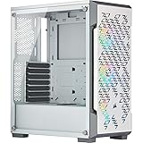 Corsair iCUE 220T RGB Airflow, boîtier de jeu intelligent ATX mi-tour en verre trempé, Noir