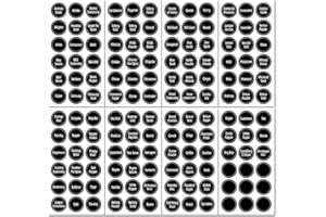 LZZEM 144Pcs Spice Labels for Jars Waterproof Spice Jar Labels Self Adhesive Labels Printed Pantry Container Labels for Jars Perfect Kitchen Pantry Organization(8 Sheets)