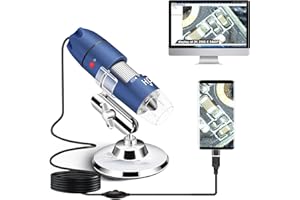 Ninyoon Mikroskop cyfrowy 2K USB do komputera z systemem Android, 40-1000X mikroskop Super HD endoskop powiększający kamera kompatybilna z telefonami komórkowymi i tabletami z systemem Android,