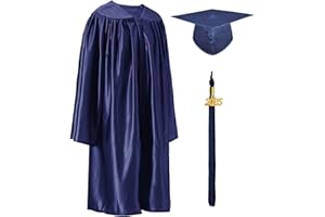 GraduatePro Kinder Abschluss Talar und Doktorhut 2025 Quaste Für Vorschule Kindergarten Abschlussfeier