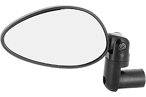 ZEFAL Zéfal Cyclop - Rétroviseur de guidon Vélo de Ville - Rétroviseur Rétractable Incassable Orientable Réversible, Noir