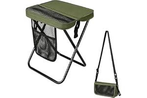 Campingpall, vikbar, ministolspall, 31 cm hopfällbar pall, vikbar rymmer upp till 120 kg, hopfällbar pall, camping, vikbar pa