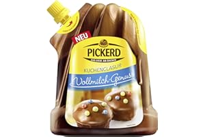 PICKERD DEKOR Pickerd Kuchenglasur, Vollmilch-Genuss, 125g