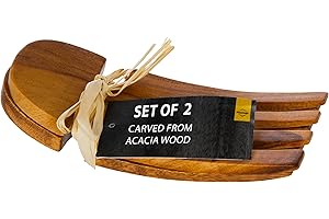 PREMIER Housewares 1104586 Forchetto per Insalata, Legno di Acacia