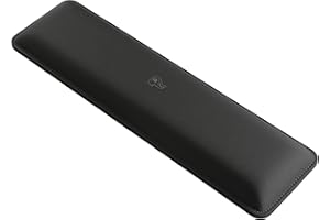 Glorious Gaming Repose-poignets rembourré (TKL, épaisseur 25 mm) - Bords cousus anti-effilochement, surface en tissu lisse, base anti-dérapante, fermeté moyenne, 360 x 100 x 25 mm - Furtif noir