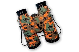 ExplorAvision - Wilderness Binocular from Deluxebase. Safari Portable and Compact Binoculars for Kids. Educational Animal Explorer for Outdoor Adventure and Play.