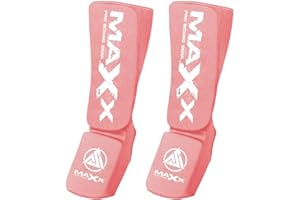 MAXX PRO BOXING GEAR MAXX Shin Instep Pad Leg Foot Guards Muay Thai Kick Boxing Guard Protector Eva Foam Comes in Pair