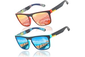 LEDING&BEST Gafas de sol polarizadas Hombre Mujere/verano Aire libre Deportes Golf Ciclismo Pesca Senderismo 100% Protección UV400 Gafas para Conducción