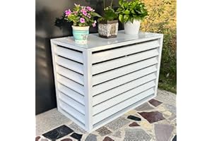 ZHAROS Klimaanlage abdeckung， klima splitgerät， schutzgitter für klimaanlagen， outdoor sonnenschutz abdeckung， klimagerät schutzgitter， klimaanlagenzaun für außengeräte， Geeignet für externe Klimageräte ( Co