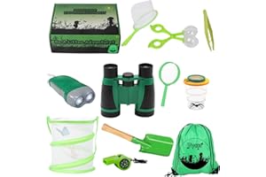 VYKOR Children Toys Outdoor Explorer Kit Bug Hunting Kits for Children Explorer Accessories Kids Binoculars Toy Set Bug House for Kids Christmas Educational Gifts for Kids 3-7 Year Olds Nature Zoo Keeper