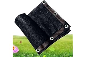 JOLAN Schattennetz 2×3m 3×4m 3×5m 4×5m 3×6m 4×4m 4×6m 3×3m 4×8m Sonnensegel Schwarz Schattierungsnetz,Schattentuch Für Pflanzen,Sonnenschutznetz Mit Ösen,Beschattungsnetz Plane,Black-4x6m(13.1*19.7ft)