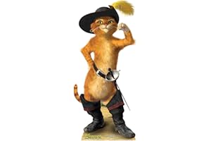 STAR CUTOUTS SC789 Puss in Boots – Lifesize Cardboard Cutout | Official DreamWorks Movie Display for Fans, Birthdays & Room Décor