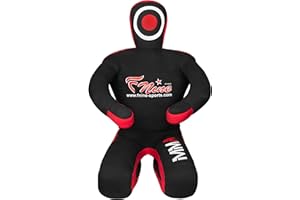 FNINE MMA Judo dummy, Sitting Position for wrestling, brazillian jiu jitsu, mixed martial arts kick boxing, unfilled dummy
