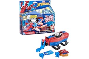 Star Wars Marvel Spider-Man Real Webs, Lance-Toile Ultime, Blaster 2-en-1, Jouet de déguisement, Jouets Spider-Man, Red and Blue