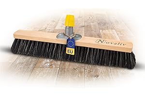 ‎NOVALIV Novaliv Besenkopf Rosshaar Mischung 50 cm I Besen ohne Stiel weiche Borsten I Feinstaubbesen Großraumbesen Kehrbesen
