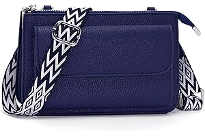 LANXINGLUO bolso para movil mujer bolso bandolera mujer pequeño bolso cruzado Correa de hombro desmontable de 2,5 cm negro