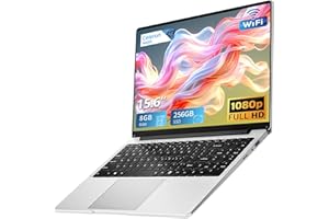 MONOVATE 15.6 pollici Notebook, Win11 PC Portatile Celeron N4000 CPU, Laptop 8GB LPDDR4 RAM 256GB SSD, Schermo IPS FHD 1920*1080, USB3.0+BT4.2+Mini HDMI, TF Card Slot Supporta Espansione Fino a 1 TB